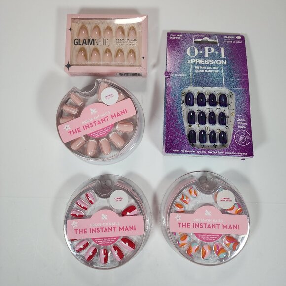 OLIVE + JUNE, GLAMNETIC, OPI Press On Nails - Lot - Picture 2 of 7